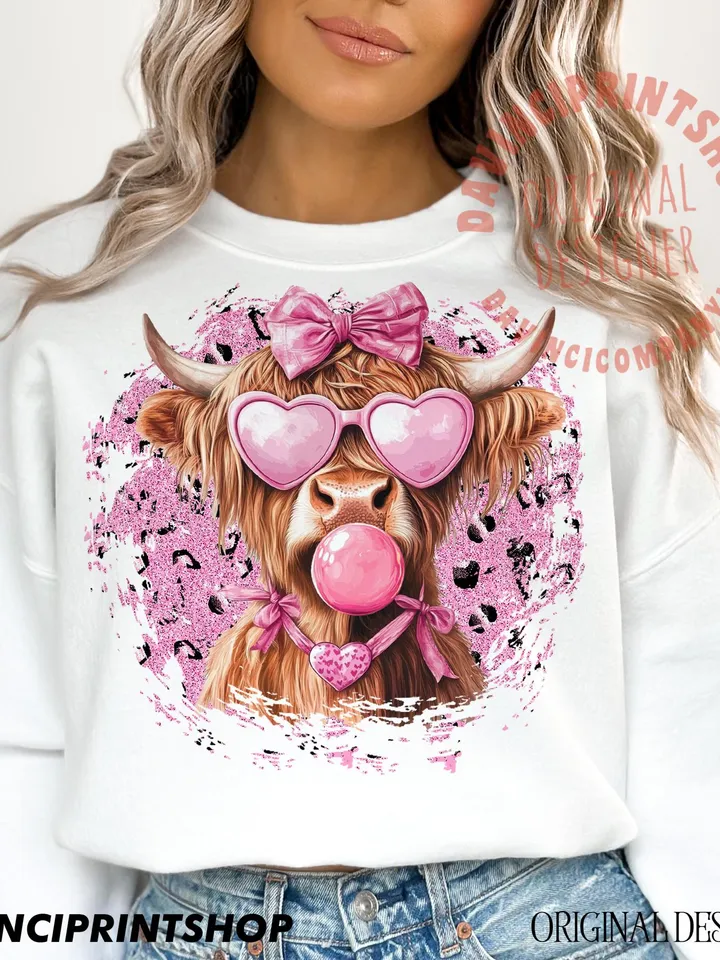Valentines Highland Cow Png, Valentines Coquette, Valentines Png, Valentines Day Png Design, Love Png, Western Valentine, Pink Valentine png