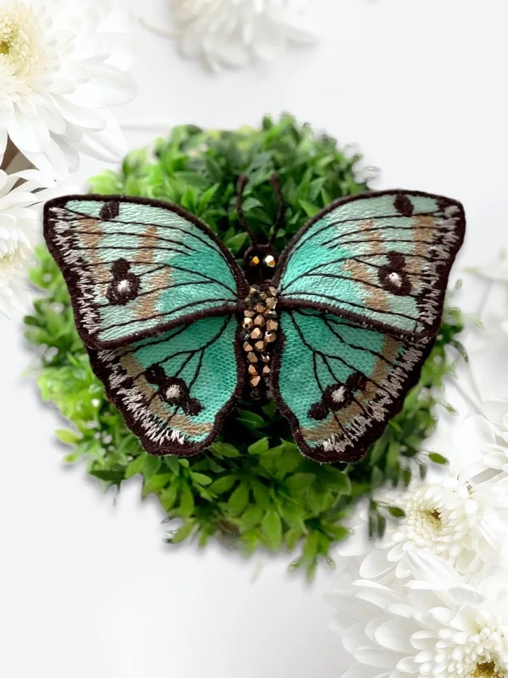 Beatiful Organza Butterfly 3D plus FSL Machine Embroidery Design Free standing lace embroidery pattern 3D embroidery motif Floral FSL