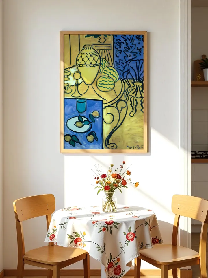 Henri Matisse Print, Yellow Interior Still Life Artwork, Modern Abstract Wall Art, Iconic Matisse Style Home Decor, Instant Download, HMS6