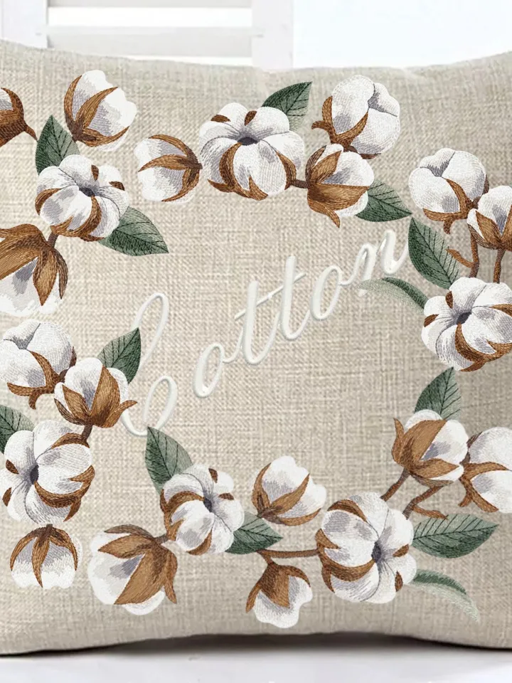 Cotton artistic set machine embroidery design digital embroidery pattern home and clothing décor embroidery motif Floral design flower