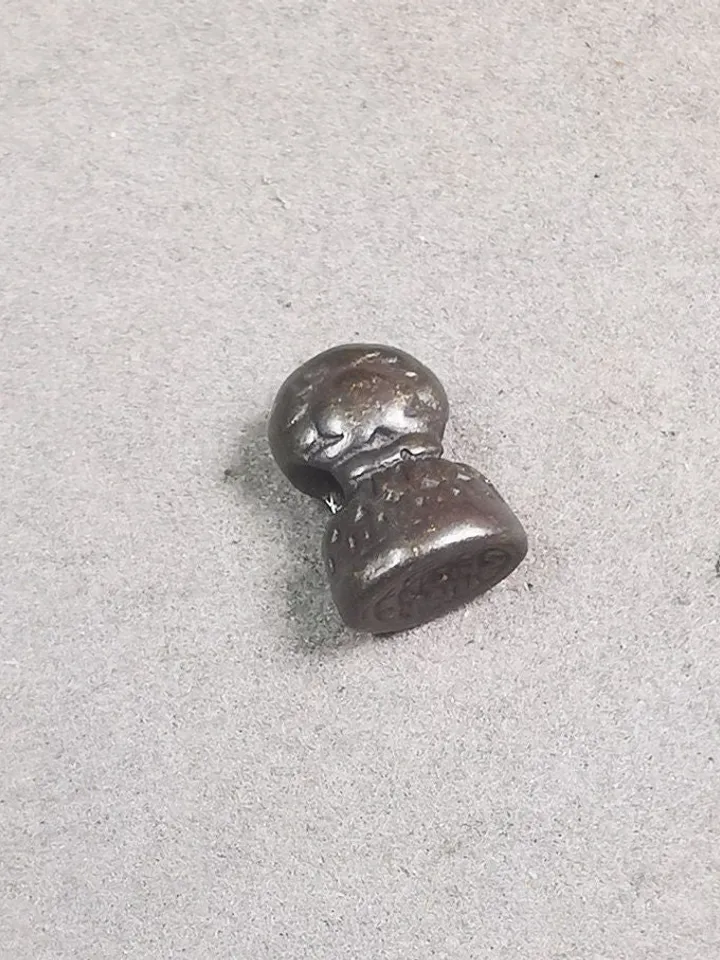 Gandhanra Handmade Tibetan Amulet,Stupa Pagoda Stamp Pendant Bead,Spacer Bead for Mala,Bag Hanging,Prayer Bead Accessories,0.5&quot; × 0.35&quot;