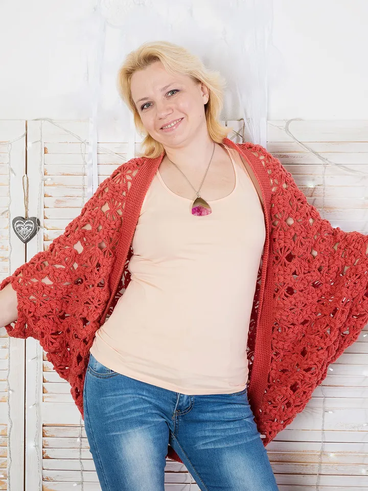 Women's Cocoon Shrug Crochet Pattern