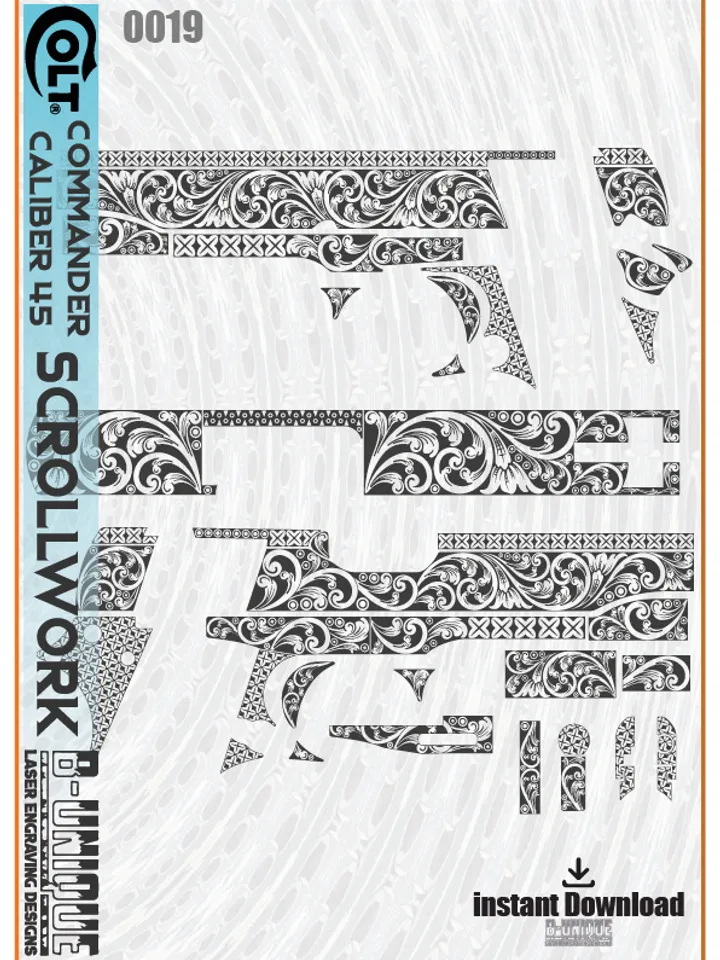 Colt Commander Caliber 45 Scrollwork