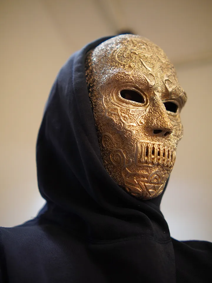 Death Eaters mask from Harry Potter Bellatrix Lestrange Death Eaters mask Harry Potter