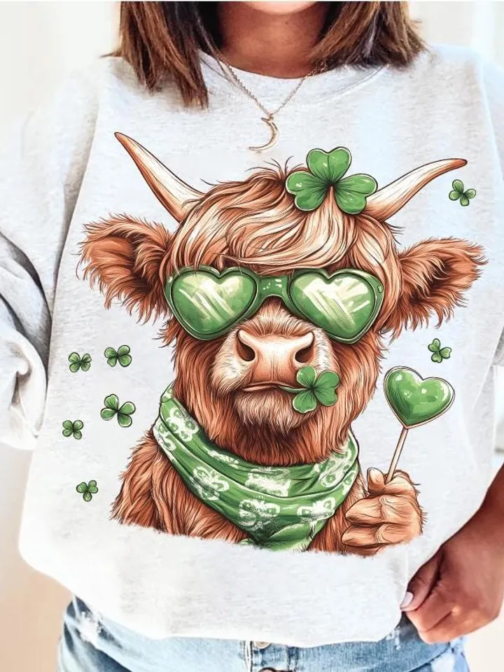 Highland Cow St. Patrick's Day Png, Retro St Patricks Day PNG, Coquette St Patty's Day png, Lucky PNG, St Patricks Coquette Png, Irish Png