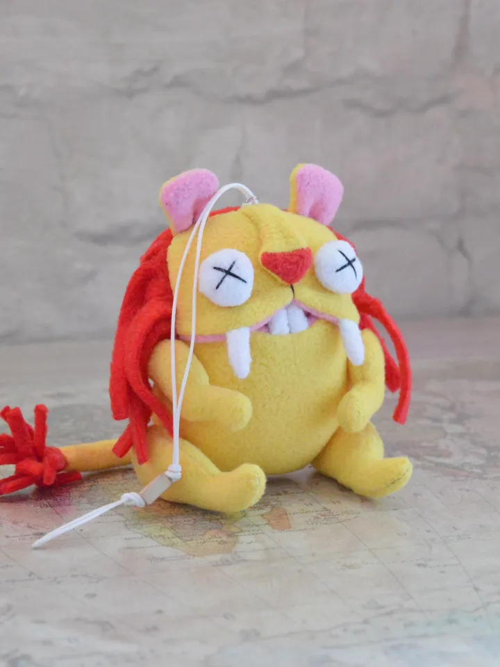 PDF Plush Toy Pattern – Fleece Lion with Movable Limbs