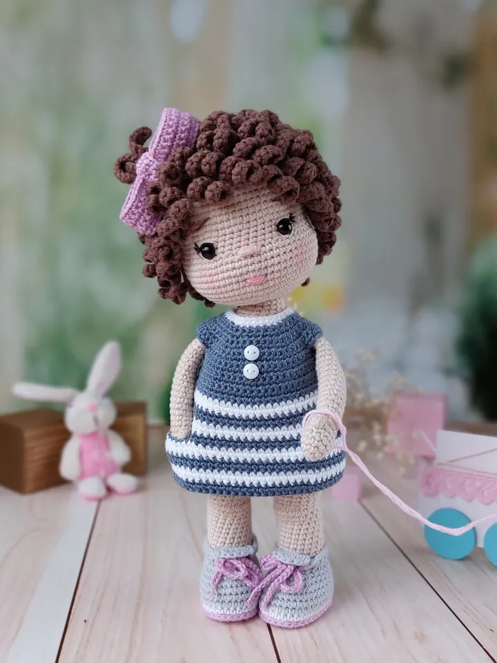 Crochet pattern doll. Tutorial doll. Crochet pattern amigurumi doll. Doll paterns. Doll pattern in english. Amigurumi.