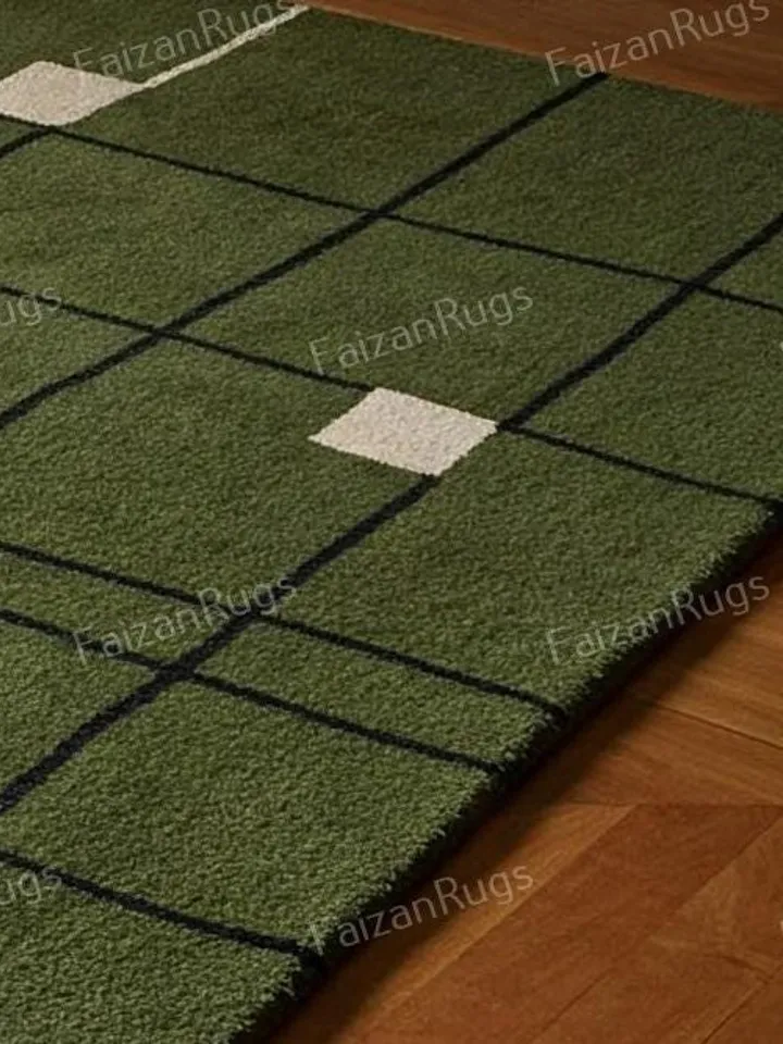 Green area rug,8x10 area rug,Rugs for living room,Handmade,Area rug,home deco,Bedroom rug,Living room rug,Kids rug,Custom rug.