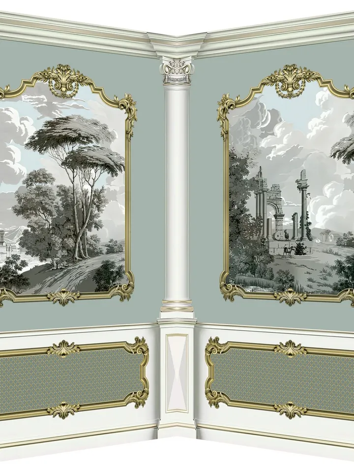 Wallpapers- Set 17-v4 | Printables for Dollhouses and Unique Miniature Projects | Digital Downloads | in Scale 1/12th