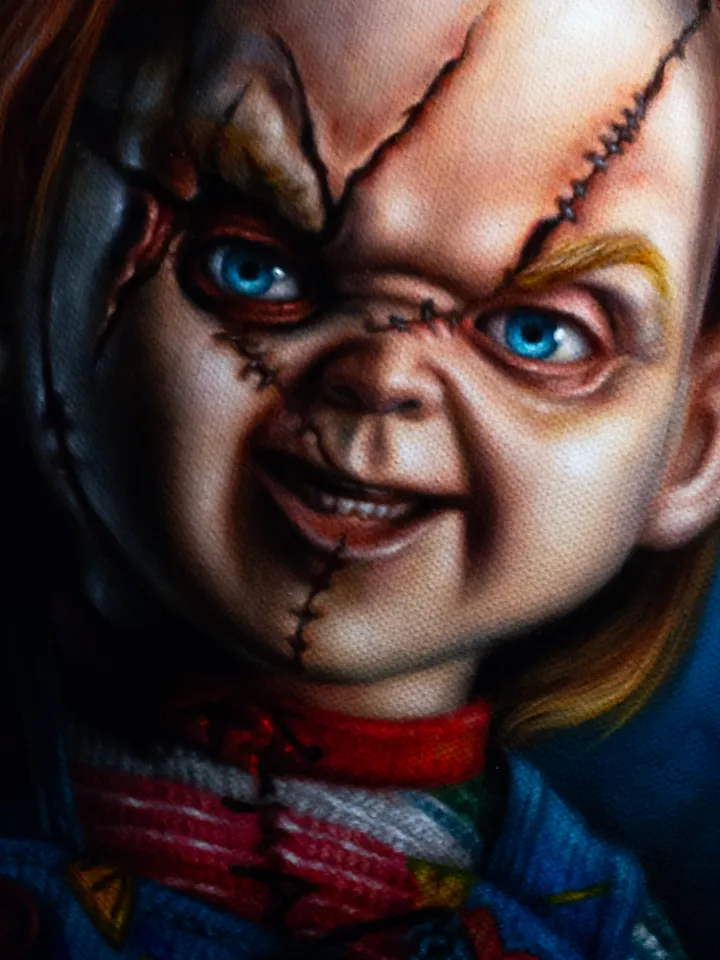 Original oil painting Chucky Child's Play