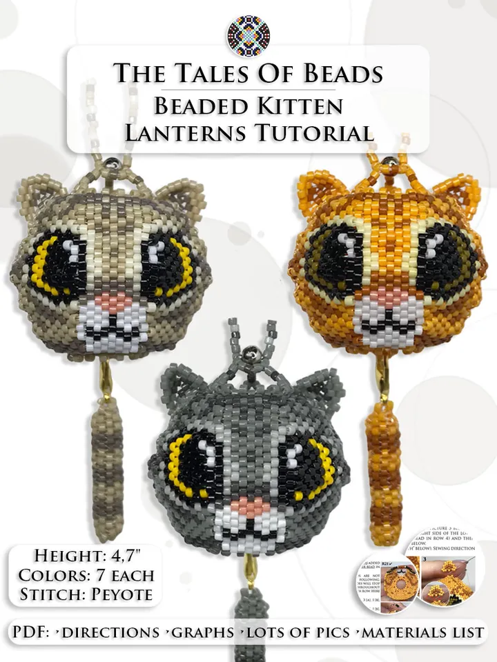 Beaded Animals Tutorials: Cats Beading Patterns