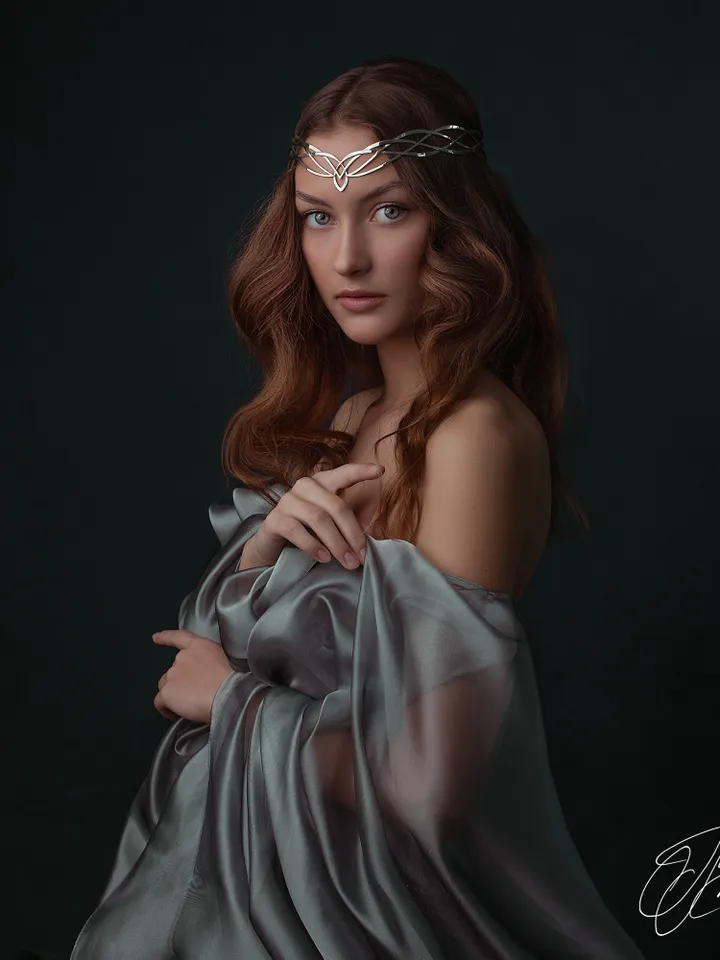 Fantasy diadem jewelry Tiara Elven Crown bridal hair vine Wedding Headpiece bridal headband fantasy fairy Tiara Rosina