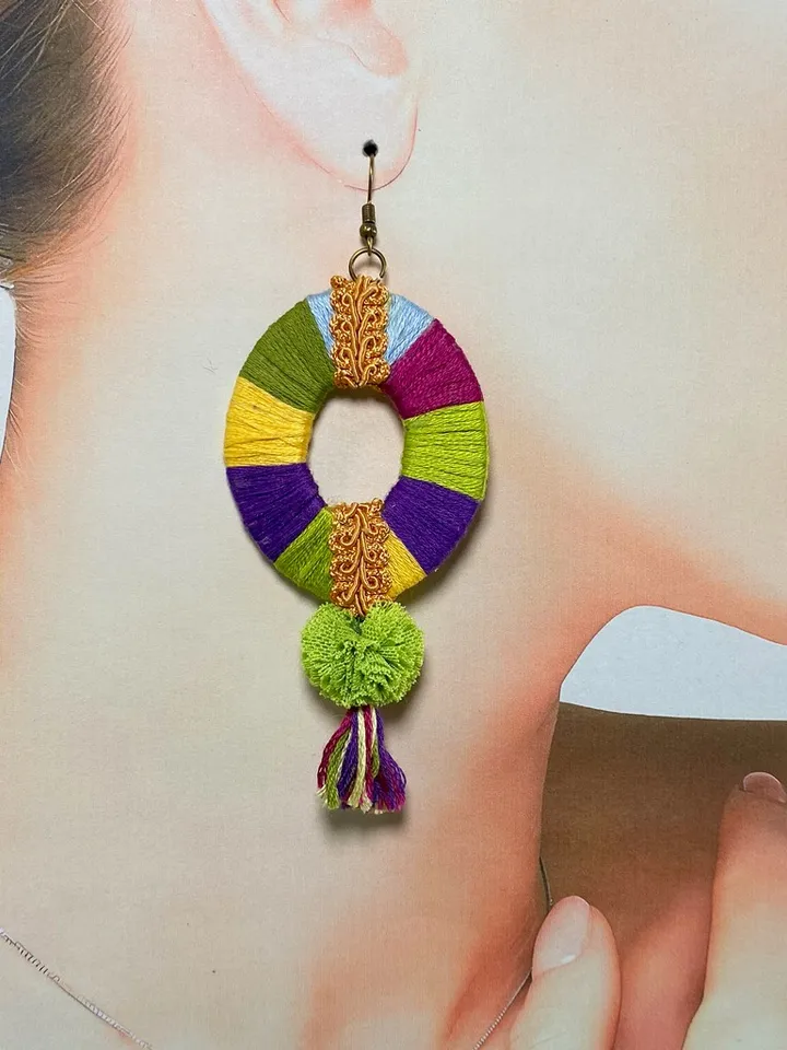 Handmade summer earrings.