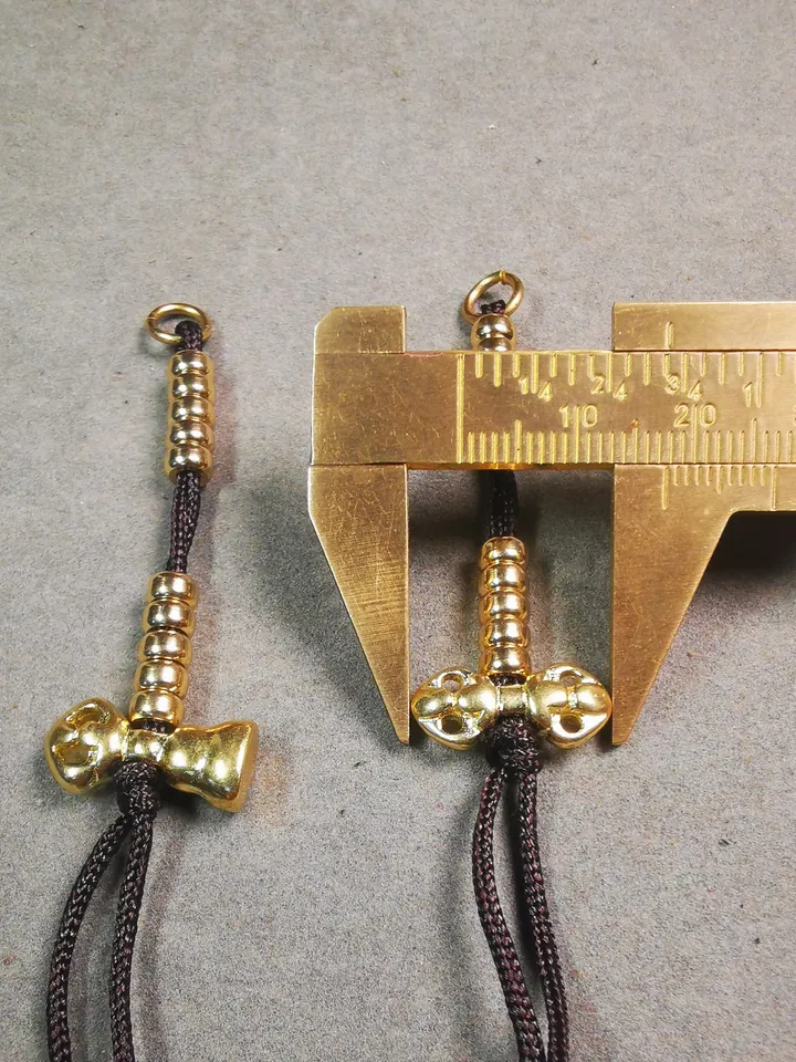 Gandhanra Handmade Tibetan Buddhist Mala Counters,Prayer Bead Counters,with Dorje and Vajra Pendant,Made of Brass