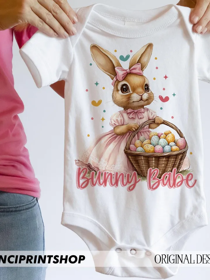 Bunny babe png, Babe png, Easter png, Kids png, Girls Easter png, Easter Sublimation designs downloads, Easter Bunny png, Cute Easter png