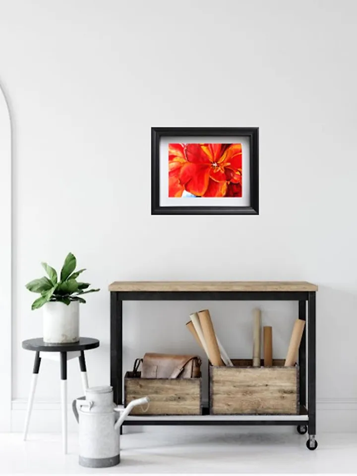 Tulip Painting Floral Watercolor Texas Original Art Flower Wall Art