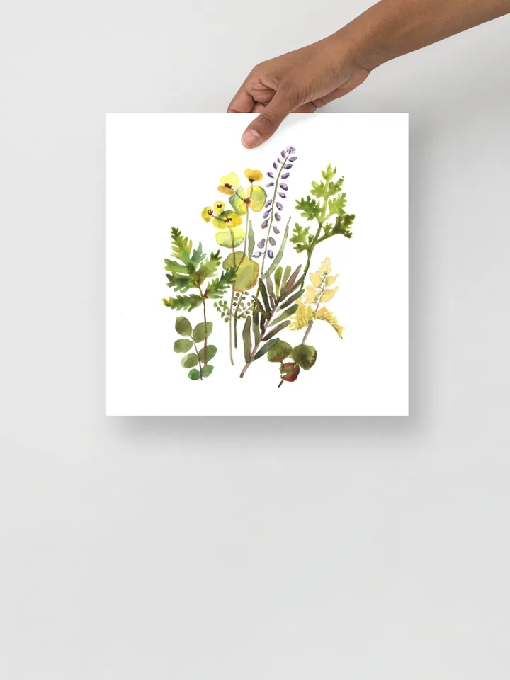 Wildflowers Vintage Set Of 3 Prints, Watercolor Painting, Botanical Art Set, Country Flower Art, Daisy Plant, Bathroom Decor, Home Decor