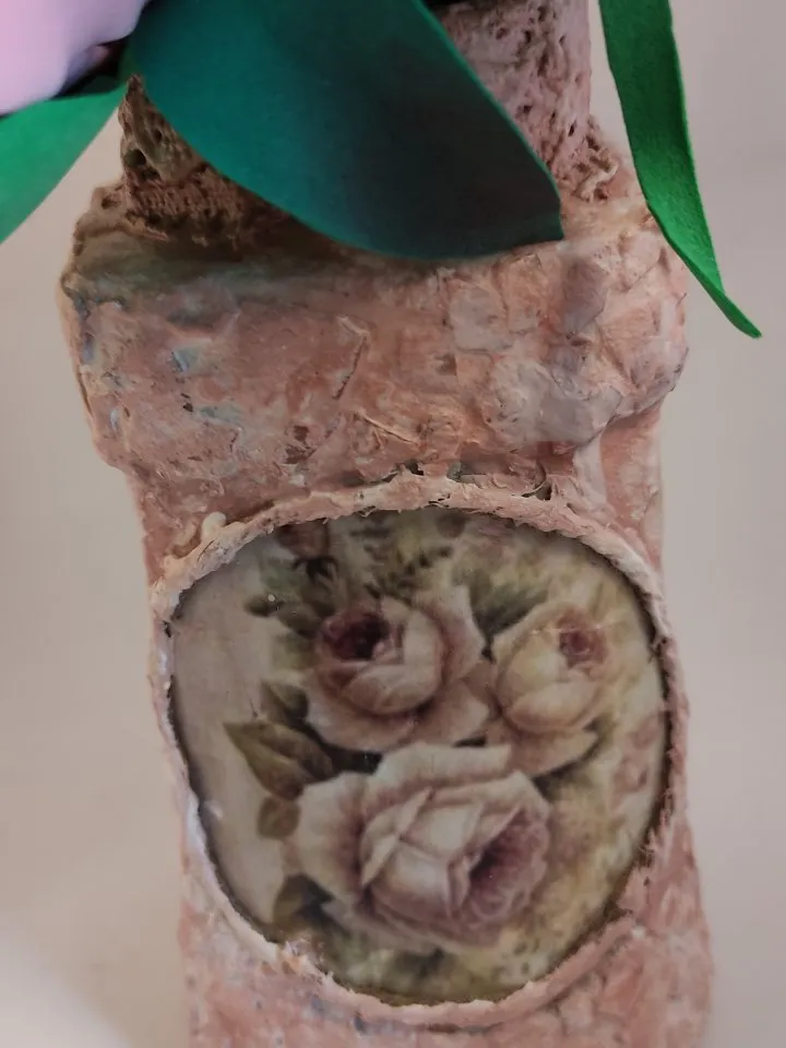 Artificial roses and eustomas in a vase/ handmade artificial flowers/ floral arrangements/ gifts for her/home decoration