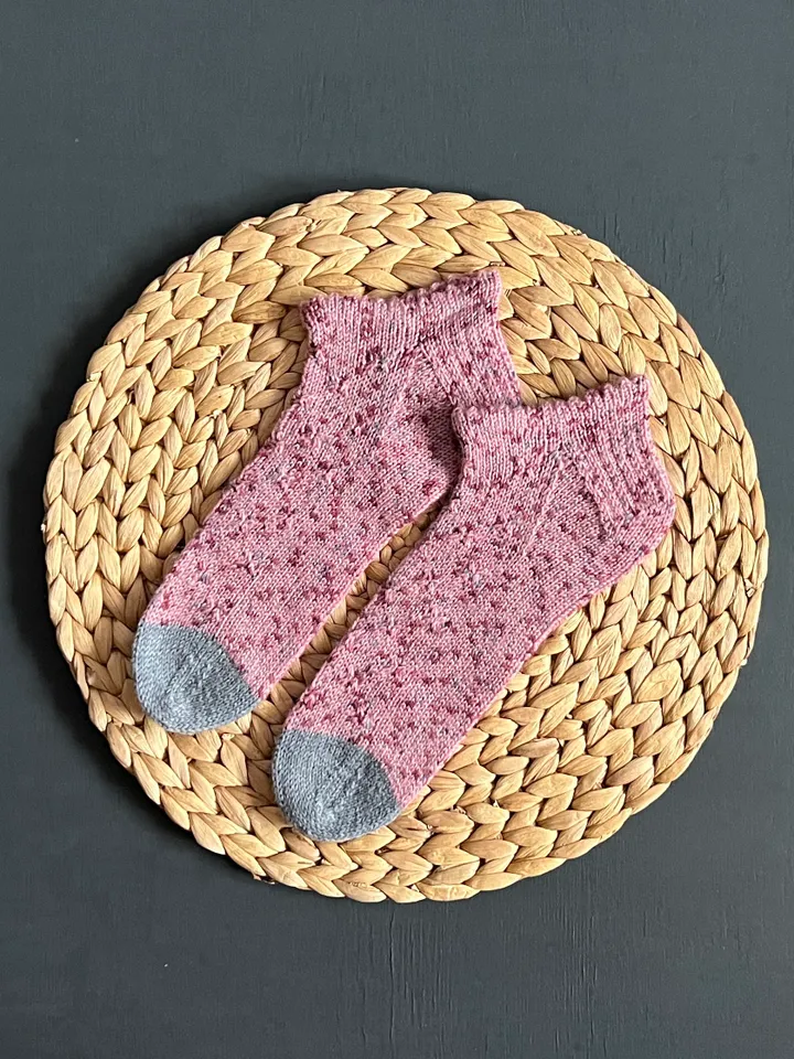 Handmade knitted womens socks/ Warm knitted accessory