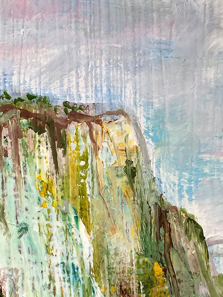 Yosemite National Park Original Oil painting National Park California Landscape Original Art 7 by 5