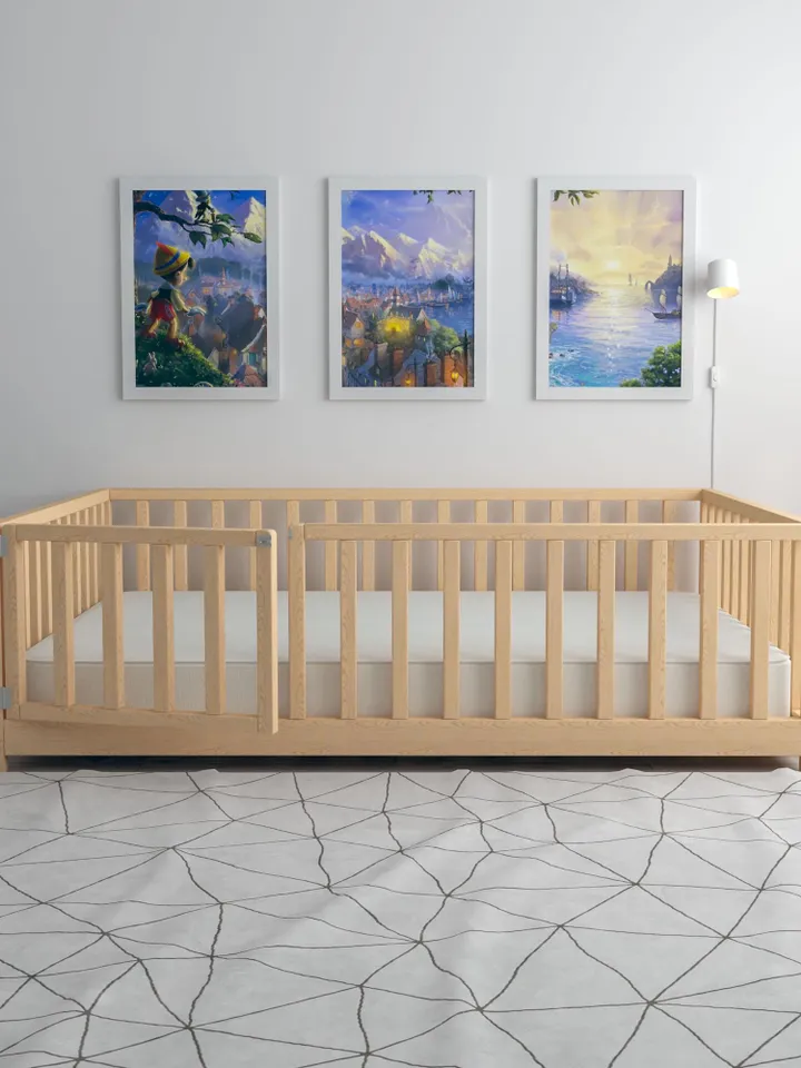 DIY Floor Bed Plan, US Full Size, PDF Guide