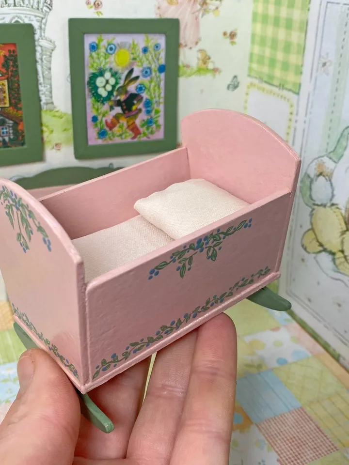 Doll furniture for a children's room. miniature dollhouse. 1:12.
