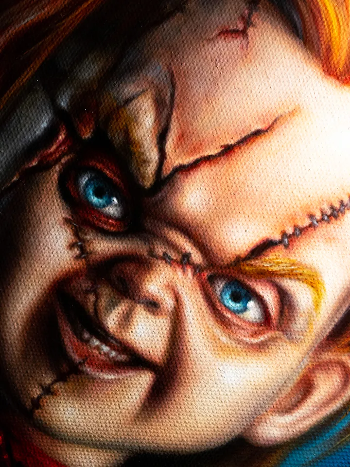 Original oil painting Chucky Child's Play