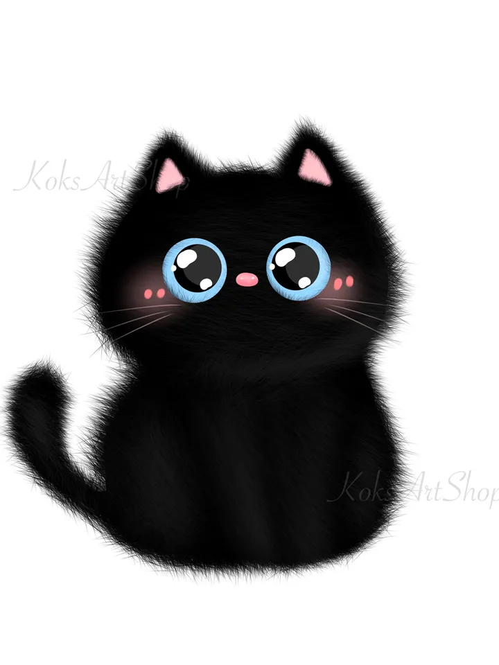 Кошачий клипарт, Черный котенок png, Черный кот клипарт, Милый котенок клипарт, Милый домашний png, Пушистый клипарт, пушистые животные png
