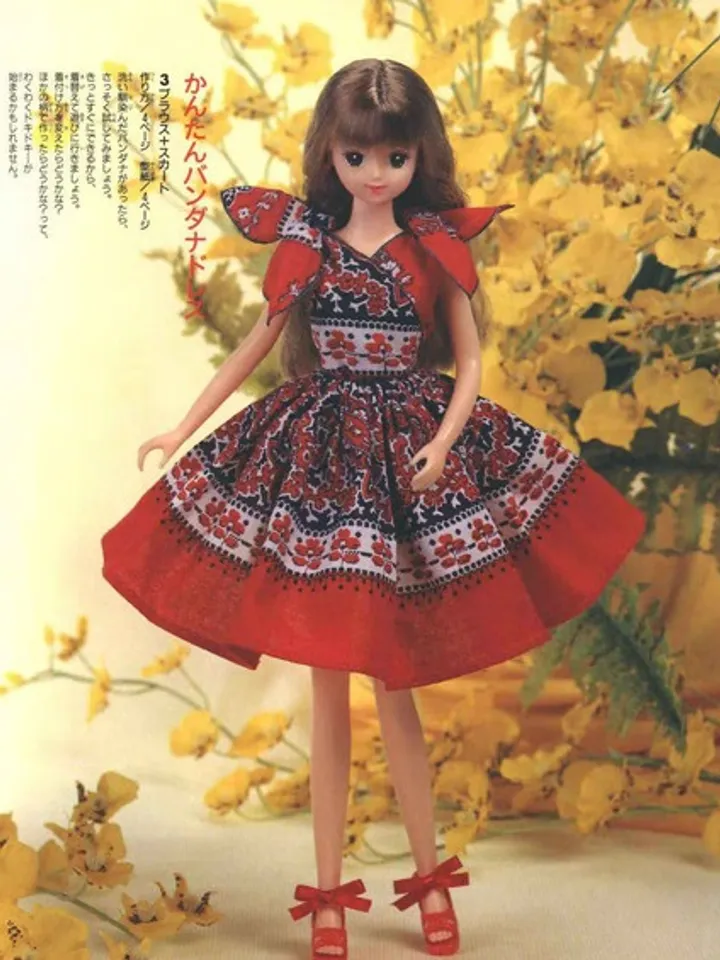 Clothes for Fashionable Dolls Japanese Magazine Sewing Pattern Wardrobe Clothes for Dolls Digital Download PDF