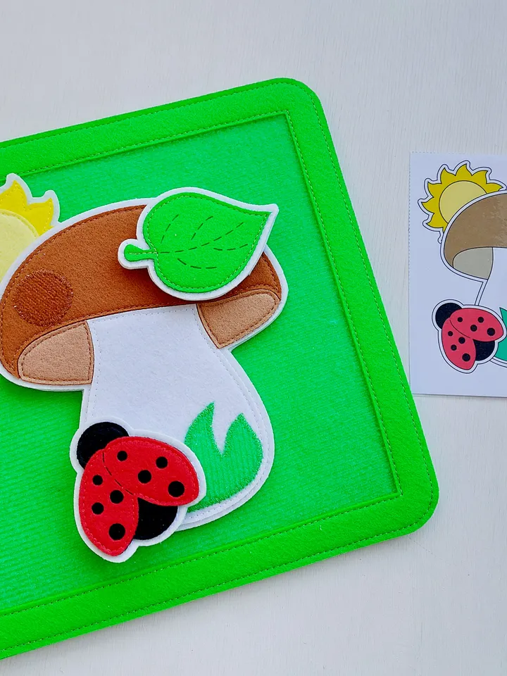 Montessori Material Felt Toys Children Logical Thinking