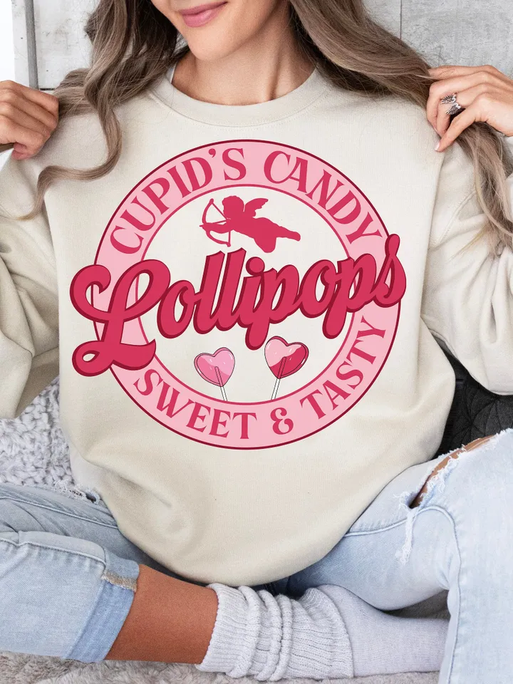 Cupid’s Candy PNG, Cupid's Lollipop Co PNG, Valentine PNG, Valentines Day T Shirt Design, Love, Cupid, Heart, Digital Download, Trendy Vday