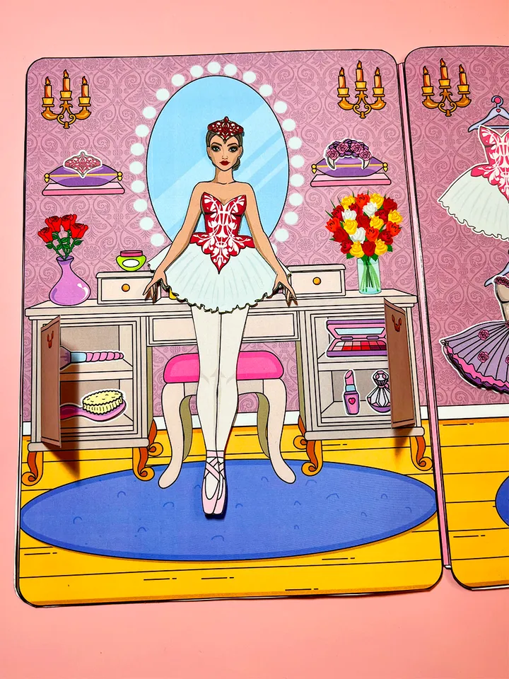 Paper doll ballerina