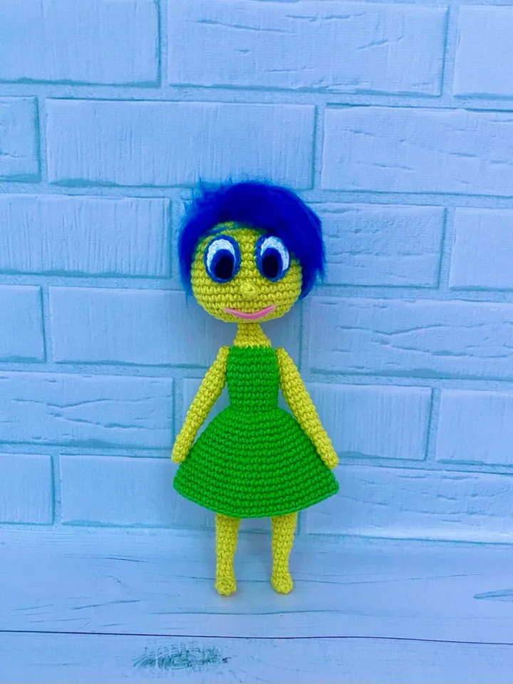 Joy from "Inside Out" amigurumi crochet pattern