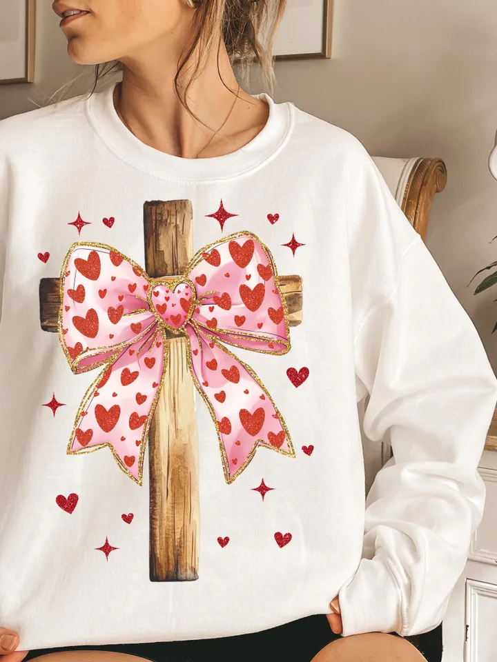 Jesus is my Valentine PNG, Christian Valentine Png, Valentine Coquette Bow Png, Bible Verse Png, Love Like Jesus Png, Cross, Faith, Jesus