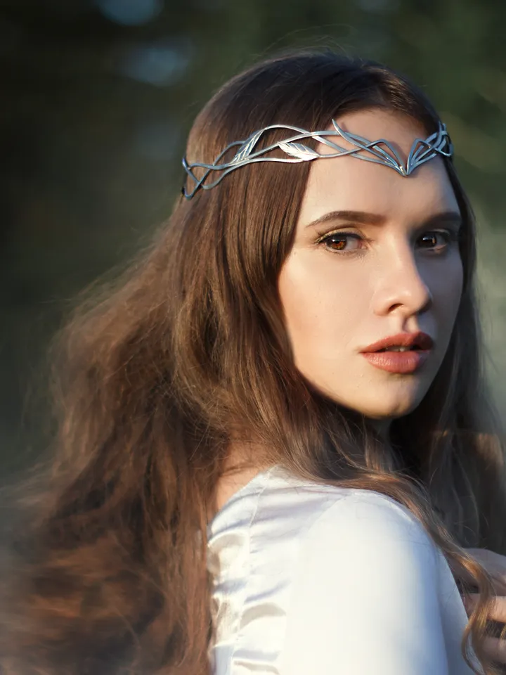 Bridal headpiece tiara elvish wedding Elf Leaf Crown Elven Queen's diadem Artanis