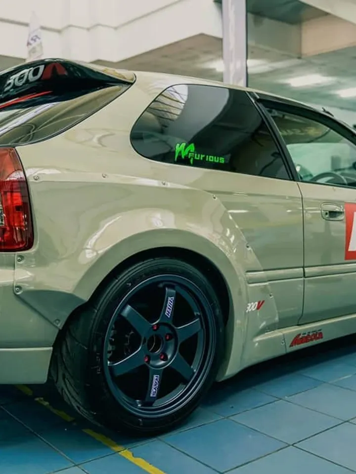 Duck Tail Wing spoiler Spoon style for Honda Civic Type-R Ek9 96-00 Ek Ej