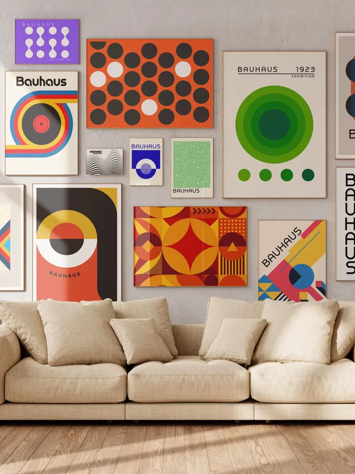 2000+ Bauhaus Wall Art Poster Bundle Bauhaus Art Collection Modernist Geometric Prints Mid Century Decor Digital Download Exhibition Prints