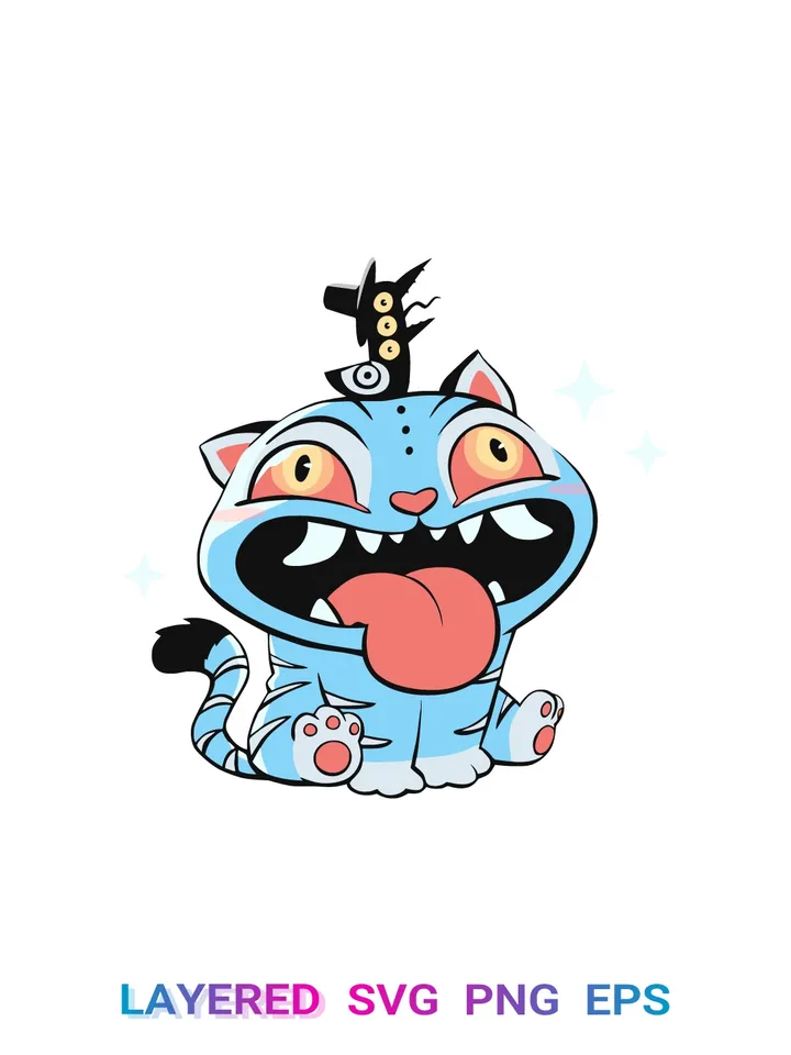 Demon Hunters Tiger PNG, K-pop Movie SVG, Cute Cricut