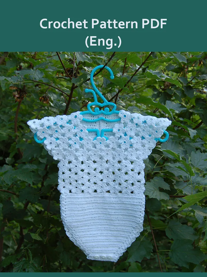 Crochet Baby Romper Pattern, crochet lace baby Jumpsuit Pattern, Crochet Newborn Romper, baby gift, birthday gift, crochet baby clothes, Easy Crochet, crochet Baby pants, PDF file in English