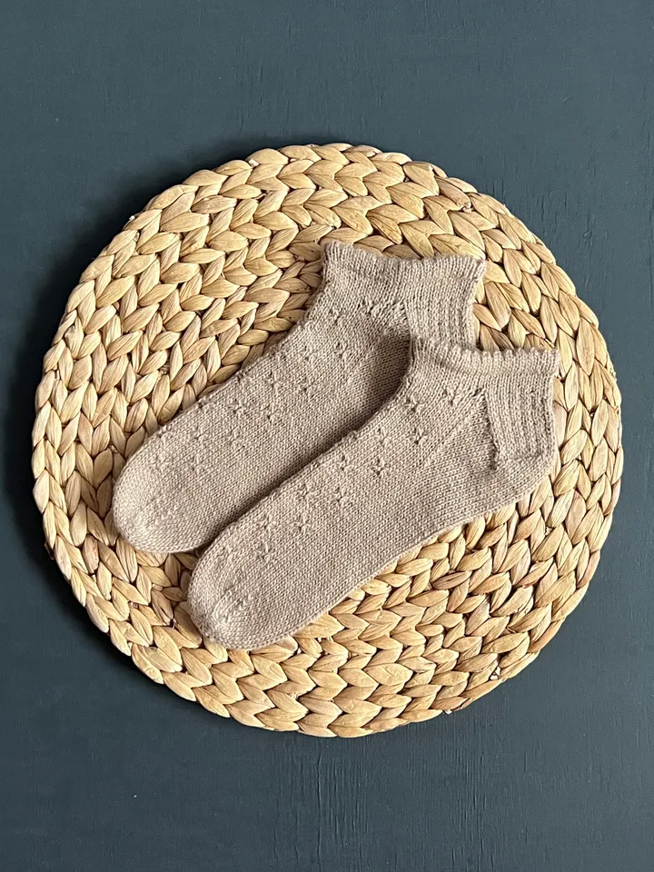 Handmade knitted womens socks/ Warm knitted accessory
