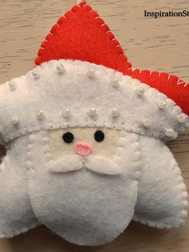 Christmas ornament, felt Santa Claus, Christmas gift, felt ornaments, felt toys, Christmas decor, Christmas tree decoration, felt Santa ornament, Santa toy, Stuffed toys