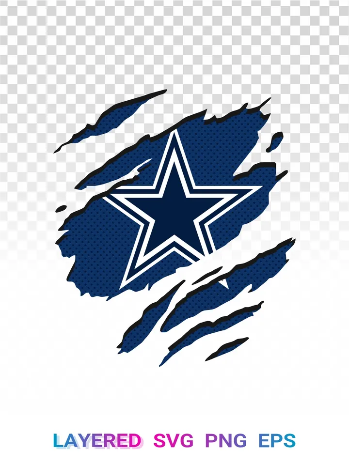 Dallas Cowboys SVG PNG, NFL Cowboys Star Logo Cricut