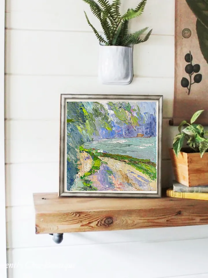 Seascape Painting Original Oil Painting California Seaside fine art