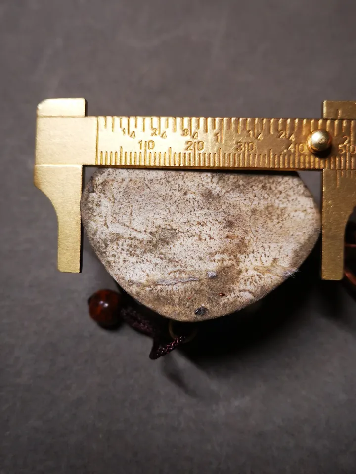 Gandhanra Handcrafted Tibetan Mini Chöd Damaru Drum – Sacred Ceremonial Ritual Implement for Tantric Practices - Carved from Yak Horn