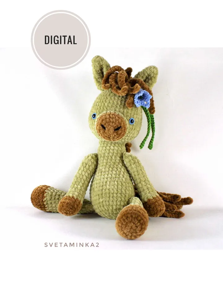 Crochet Horse Pattern. Horse Amigurumi Plush Toy Pattern. Digital Download. PDF.