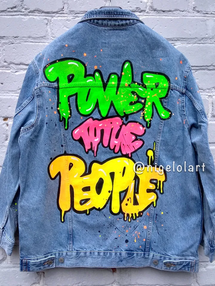 Individual wedding painted leather denim Jacket Mom Dad Denim Jean Jacket Family Matching Jackets Pregnancy Announcement Mama Dada Daddy Mommy Jackets Baby Gift