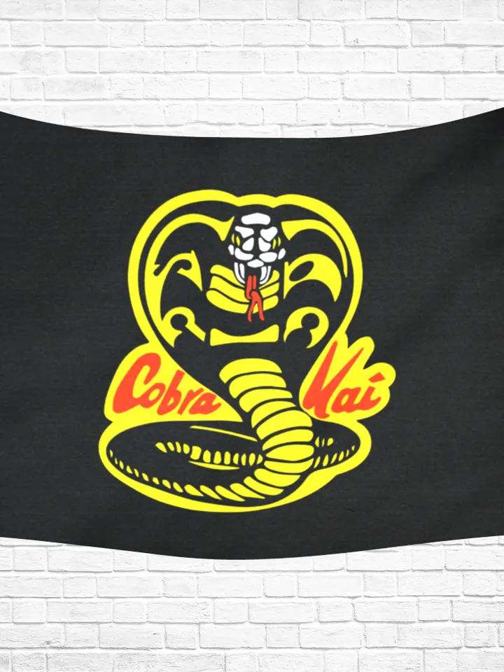 Cobra Kai Wall Tapestry, Cotton Linen Wall Hanging