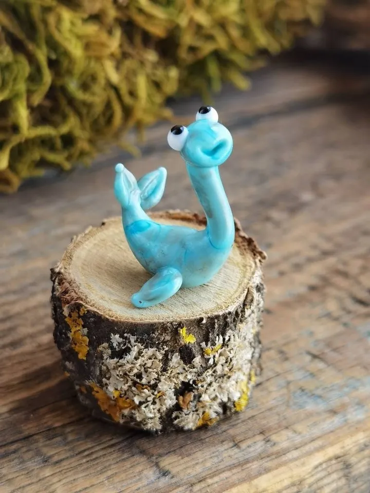 DINOSAUR ORNAMENTS Dinosaur figurine Glass dinosaur decor Miniature Dinosaur gift Dino figurine Glass figurines Tiny glass animals Terrarium