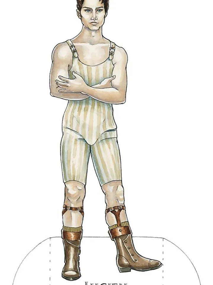 Paper Doll Steampunk Style Digital Download PDF