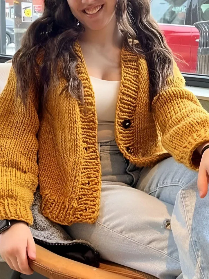 Easy cardigan knitting patterns, chunky cardigan for beginner, women cardigan knitting pattern
